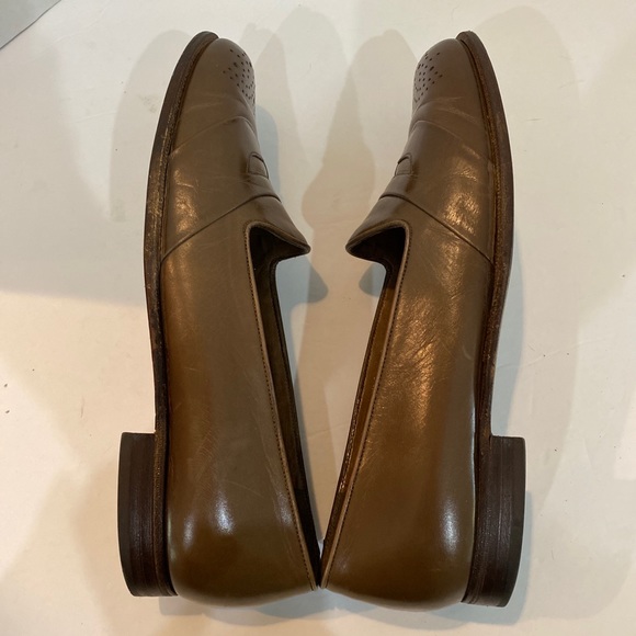 Bally Men’s Phoenix Dress Shoes Slip Ons Taupe #57734 Made in Switzerland 8M - Picture 8 of 9